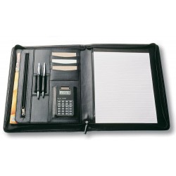 A4 Zippered Compendium With Calculator